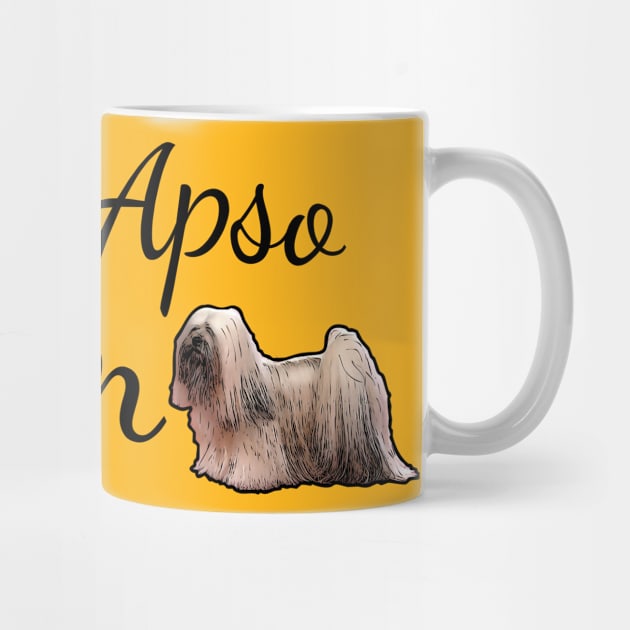 Lhasa Apso Dog Mom by tribbledesign